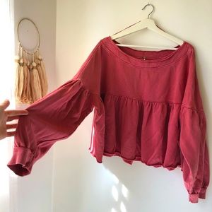 Free People Cropped Sweater